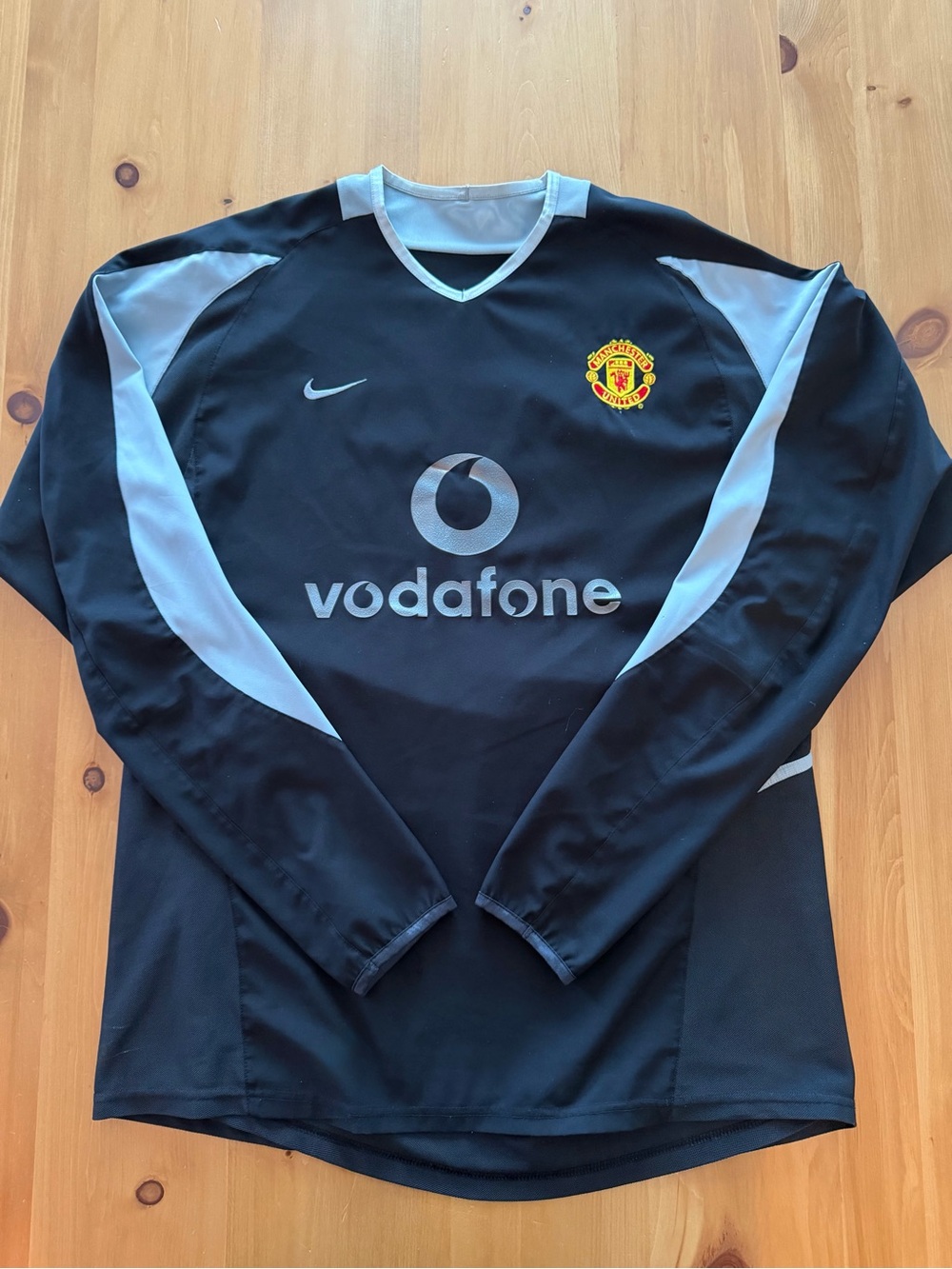 Vintage 2002-2004 Nike Manchester United Long Sleeve Training Top - Size XL
